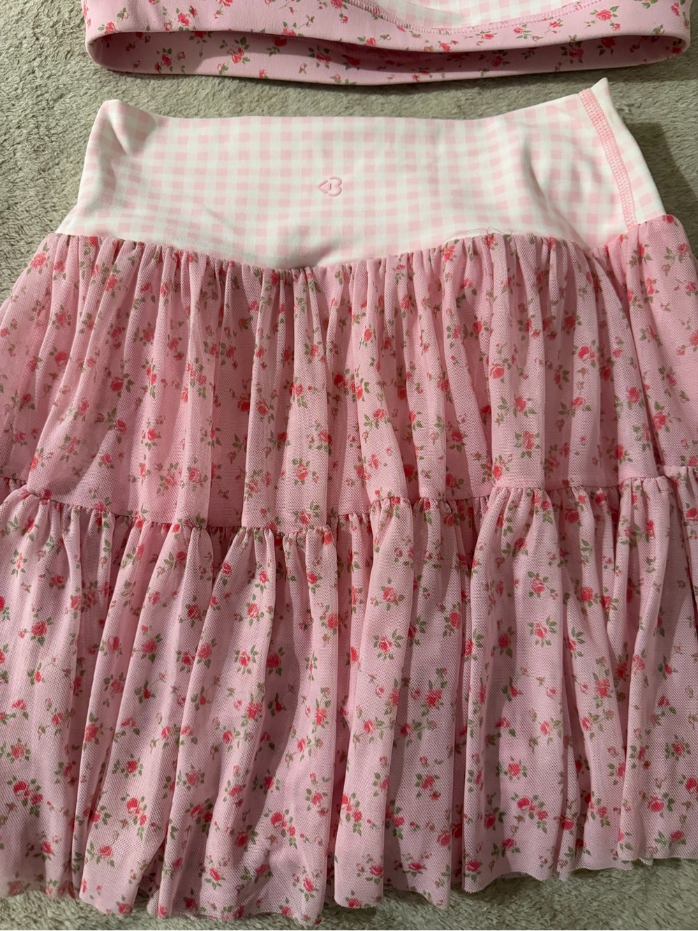 Blogilates X Target Ballerina skort and ruffle sports bra set XS - Picture 3 of 5